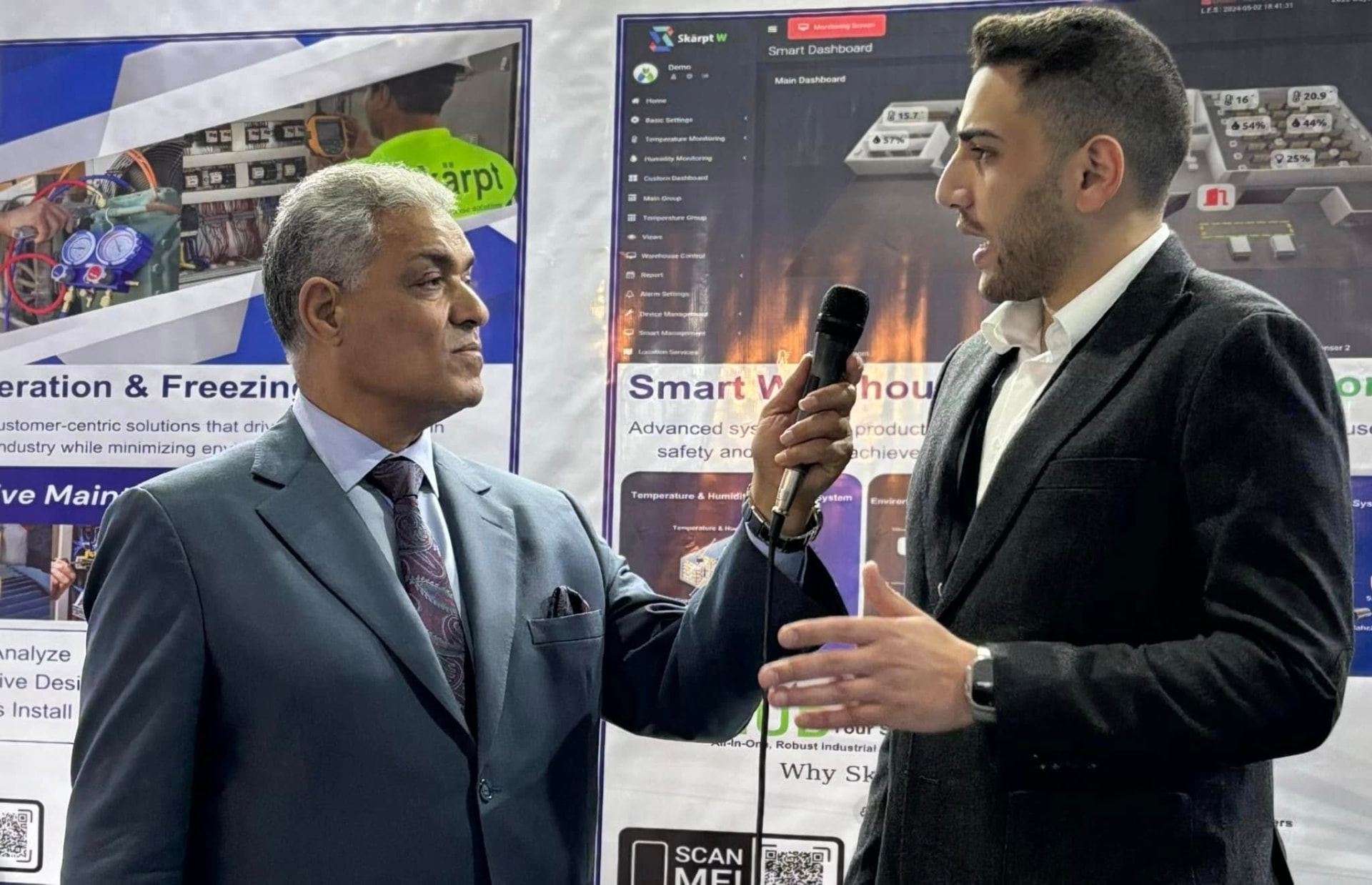 Skärpt smart warehouse monitoring platform on show at an expo